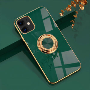 Electroplating Magnetic Finger Ring Holder Kickstand Case Cover Apple iPhone 13 Mini / 13 / 13 Pro / 13 Pro Max