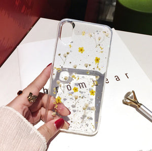 Floral Print Pattern Floret Series Soft Rubber Case Cover Apple iPhone 8 or 8 Plus - BingBongBoom