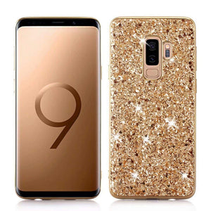 Glitter Bling Diamond Soft Rubber Case Cover Samsung Galaxy S9 or S9 Plus - BingBongBoom