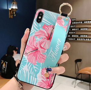 Leather Grip Stand Blossom Series Case Apple iPhone X / XS / XR / XS Max - BingBongBoom