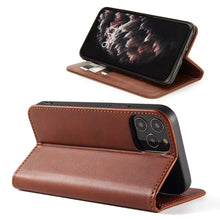 Load image into Gallery viewer, Leather Folio Wallet Magnetic Kickstand Flip Case Apple iPhone SE Series