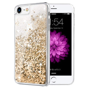 Liquid Glitter Heart Shapes Bling Quicksand Case iPhone 8 or 8 Plus - BingBongBoom