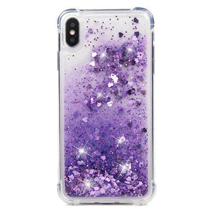 Liquid Glitter Heart Shapes Bling Quicksand Case iPhone X / XS / XR / XS Max - BingBongBoom