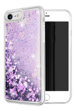 Load image into Gallery viewer, Liquid Glitter Heart Shapes Bling Quicksand Case iPhone 7 or 7 Plus - BingBongBoom