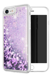 Liquid Glitter Heart Shapes Bling Quicksand Case iPhone 7 or 7 Plus - BingBongBoom
