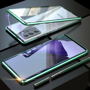 360° Magnetic Metal Double-Sided Glass Case Samsung Galaxy Note 20 or Note 20 Ultra
