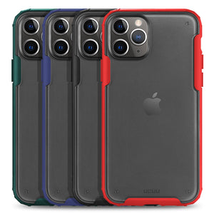 Colored Edges Matte Transparent TPU Shockproof Phone Case Cover Apple iPhone 12 Mini / 12 / 12 Pro / 12 Pro Max
