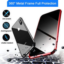 Load image into Gallery viewer, Anti Peep Privacy Magnetic Metal Double-Sided Glass Case Apple iPhone 8 or 8 Plus