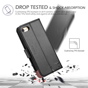 Leather Wallet Magnetic Flip Case with strap Apple iPhone SE 2020 (Gen2) - BingBongBoom