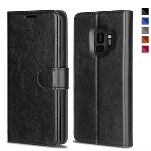 Leather Wallet Magnetic Flip Case with strap Samsung Galaxy S8 or S8 Plus - BingBongBoom