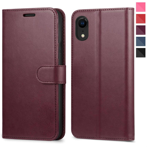 Leather Wallet Magnetic Flip Case with strap Apple iPhone SE 2020 (Gen2) - BingBongBoom