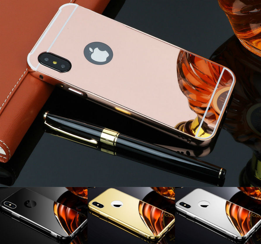 Mirror Aluminum Metal Bumper Case Apple iPhone X - BingBongBoom
