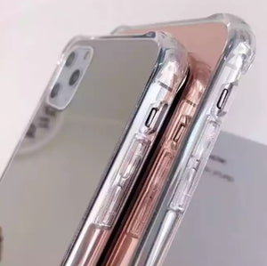 Colored Crystal Makeup Mirror Shock Proof Slim Case Apple iPhone SE Series