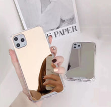 Load image into Gallery viewer, Colored Crystal Makeup Mirror Shock Proof Slim Case Apple iPhone 8 or 8 Plus