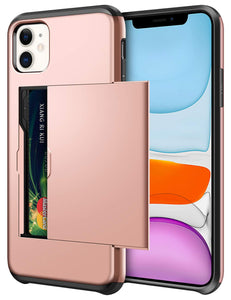 Card Slot Tough Armor Wallet Design Case Apple iPhone 11 / 11 Pro / 11 Pro Max - BingBongBoom