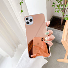 Load image into Gallery viewer, Colored Crystal Makeup Mirror Shock Proof Slim Case Apple iPhone 8 or 8 Plus