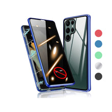 Load image into Gallery viewer, Anti Peep Privacy Magnetic Metal Double-Sided Glass Case Samsung Galaxy S23 / S23 Plus / S23 Ultra