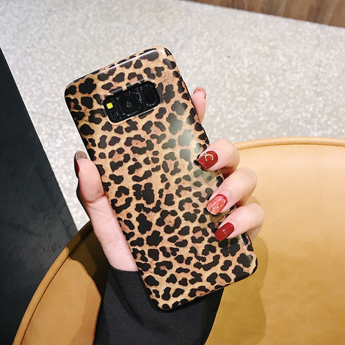 Leopard Print Pattern Wildcat Series Soft Rubber Case Cover Samsung Galaxy S8 or S8 Plus - BingBongBoom