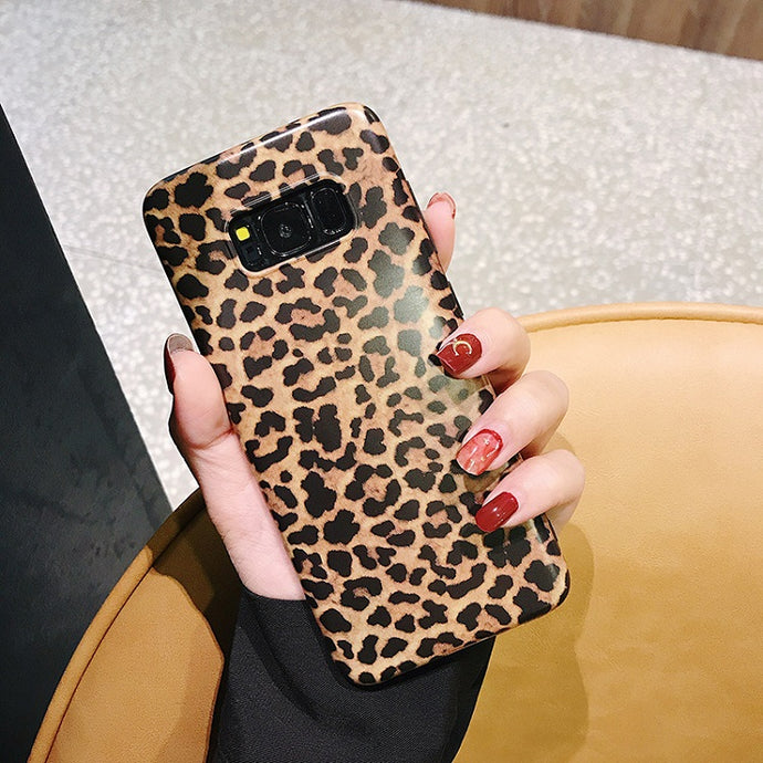 Leopard Print Pattern Wildcat Series Soft Rubber Case Cover Samsung Galaxy Note 8 - BingBongBoom
