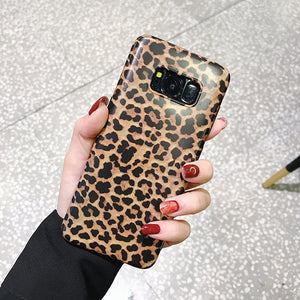 Leopard Print Pattern Wildcat Series Soft Rubber Case Cover Samsung Galaxy S8 or S8 Plus - BingBongBoom